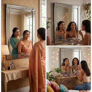 Elegante Espejo de Pared Estilo Barroco Veneciano | Espejo Decorativo de Vidrio de Estilo Antiguo de Lujo para Sala de Estar, Dormitorio y Decoración de Interiores de Hotel - Product Image 3