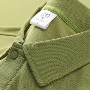 Camiseta Polo para Hombre al por Mayor, 310g, Cuello Alto, Logotipo Personalizado, Bordado, Algodón, Lisa, Talla Grande - Product Image 4