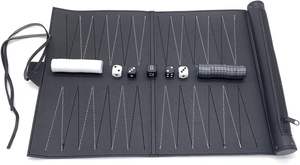 Jeu de Backgammon de Voyage Enroulable Personnalisé avec LOGO, Durable, pour Adultes, en Cuir PU Classique, Idéal comme Cadeau - Product Image 5