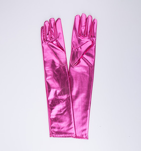 Gants longs pour femmes de 45 cm de long, en similicuir extensible, pour soirée, opéra, costume - Product Image 2