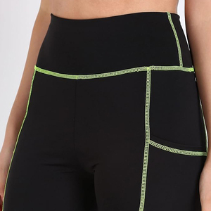 Leggings de Tela Elástica Transpirable, Cintura Alta, Ajuste Suave y Sin Costuras, Control de Abdomen, para Yoga y Ejercicio - Product Image 5