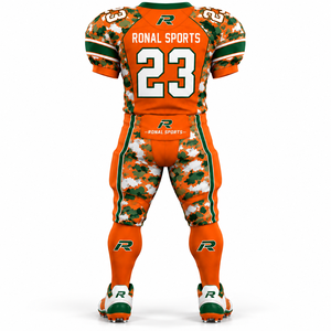 Uniforme de Fútbol Americano Personalizado de Alta Calidad, Spandex/Poliéster, Color Sólido, Transpirable, Tallas Grandes, Secado Rápido, Colores Personalizables - Product Image 2