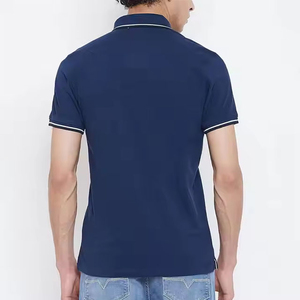 High Quality Men's Polo <b>Shirt</b> Short Sleeve Turn Down <b>Collar</b> Knitted Custom Size <b>T</b> <b>Shirt</b> Casual Sports Formal Wear Polo <b>T</b> <b>Shirt</b> - Product Image 3