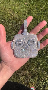 Pendentif Moissanite Hip Hop Bicolore Personnalisé S925 Ice Out D VVS, Testeur de Diamant Inclus, Bijoux Moissanite - Product Image 2