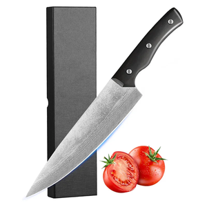Couteau de chef LEGACY BLADES en acier au carbone, manche en ébène, forgé à la main, ambidextre, design moderne, tranchant extra-affûté, compatible lave-vaisselle - Product Image 1