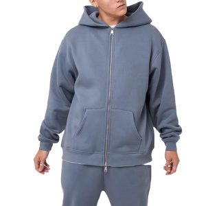 ราคาขายส่ง เสื้อฮู้ดดี้ซิปหน้า ดีไซน์ใหม่ ผ้าฟลีซผสมโพลีเอสเตอร์และคอตตอน สำหรับฤดูหนาว สไตล์วินเทจ สตรีทแวร์ ขายดี คุณภาพสูง - Product Image 1
