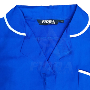 Tunique d'uniforme d'infirmière personnalisée pour femme, haut de blouse médicale à manches courtes, vêtements de travail de santé en gros, uniformes NHS pour cliniques et médecins - Product Image 6