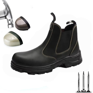 <span class=keywords><strong>Bottes</strong></span> Chelsea de Sécurité Homme S3 en Cuir de Vachette Véritable avec Coque en Acier, Anti-Perforation, pour le Travail et la Construction - Product Image 6