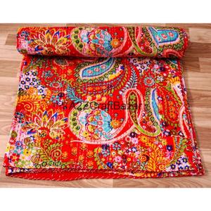 Couvre-lit Kantha vintage fait main - Couvre-lit indien en gros - Coton biologique écologique réversible Kantha Guadari - Product Image 3