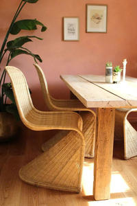 Muebles Ecológicos y Sostenibles de Ratán, Silla de Comedor, Silla de Salón, Asientos para Sala de Estar, Fabricación de Muebles Personalizados OEM ODM - Product Image 3