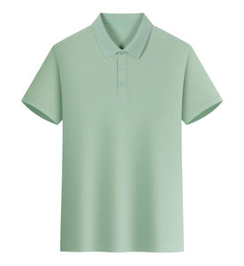 Camiseta Deportiva Casual de Satén con Cuello en V para Hombre, Estilo Americano, Transpirable, Básica, de Manga Regular, con Patrón Liso - Product Image 5