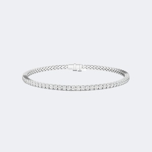 Luxury Round Brilliant Cut Lab Grown Diamond <b>Bracelet</b> For Women Gold Wedding Anniversary Jewelry Available In 9K 14K 18K - Product Image 6
