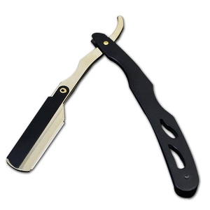 Rasoir de barbier professionnel en métal, rasoir de sécurité à lame unique pour hommes, rasoirs droits pour le rasage du visage, avec logo personnalisé - Product Image 5