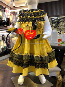 Beauté concassage coton robe avec bandeau de qualité incroyable design fantaisie robe - Product Image 2