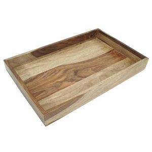 Plateau de service rectangulaire en bois fait main Meena, design abstrait moderne peint à la main, écologique et durable - Product Image 4
