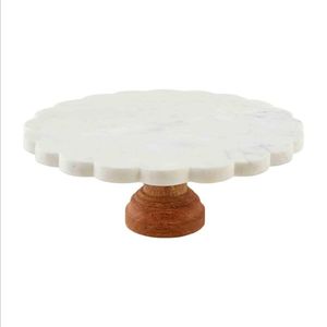 Luxury Design <b>Marble</b> <b>Cake</b> <b>Stand</b> With Wooden Base <b>Marble</b> and Wood <b>Cake</b> <b>Stand</b> With <b>Cake</b> Platter at very best selling Price - Product Image 2