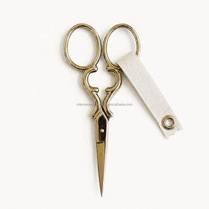 Ciseaux de couture à broderie dorée, outil artisanal à pointe fine, fournisseur en gros - Product Image 4