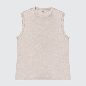 Débardeur de sport vintage délavé pour homme, personnalisable avec logo, respirant, pour fitness et musculation, avec capuche - Product Image 5