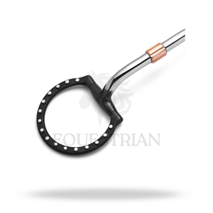 Bocado de equitación tipo snaffle con pivote de anillo en D y rodillo para críquet, equipo ecuestre - Product Image 4