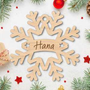 Whimsy Art Craft Personalized Handmade Modern Wooden Hanging Christmas Ornaments Custom Holiday Baubles - Product Image 4