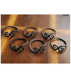 High Quality <b>Metal</b> Napkin Flower Design <b>Crafts</b> Top napkin Design Royal dinner table decorate used napkin <b>ring</b> - Product Image 4