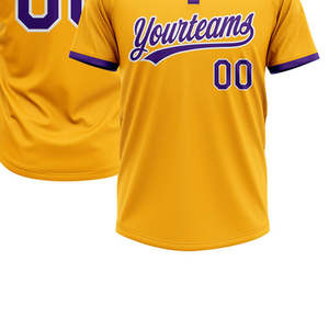 Maillot de baseball, dernier design, personnalisé, manches courtes, unisexe, respirant, logo personnalisé, doux, confortable, chemises de sport - Product Image 4