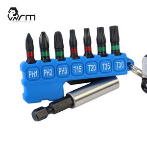 Porte-clés MRM 8 embouts PH1-T30, finition phosphate de manganèse noir, personnalisable ODM, Taiwan, facile à transporter, bois, 13 cm - Product Image 1