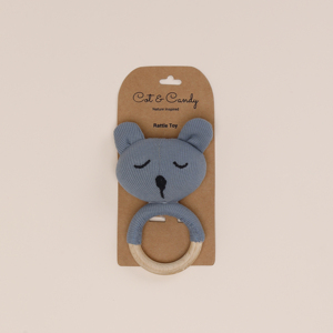 Organic Bamboo Aqua <b>Rattle</b> Toy Premium Quality <b>Baby</b> <b>Rattles</b> - Product Image 1