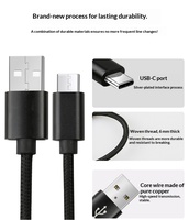 Adaptateur OTG Carplay Type-C 3.0 ultra-court transfrontalier avec matériau TPE pour ordinateur et tablette, boîte Carplay