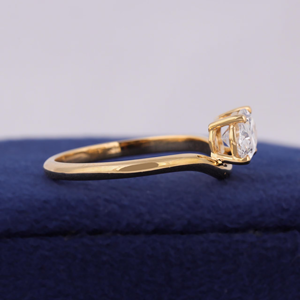 Oval Cut Diamond Engagement Ring white Gold Prong Setting Women's Classic Fine Jewelry - Product Image 3