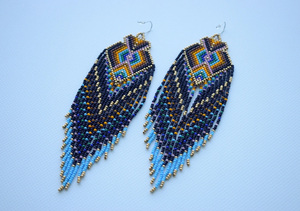 Custom Fashion Drop Earrings for Women Hot Selling Statement Jewelry for Girls handmade <b>bead</b> earrings suppliers - Product Image 3