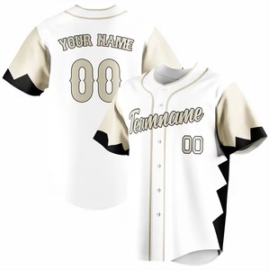 Maillot de baseball personnalisé blanc et vert avec nom d'équipe 00, imprimé par transfert thermique, en polyester respirant, unisexe, adulte, manches courtes, élastique - Product Image 6