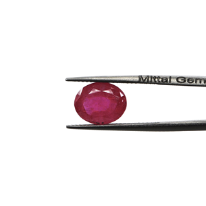 Rubis naturels de Bangkok, ovales calibrés 9x11mm, pierres précieuses facettées naturelles, prêtes à l'emploi pour la création de bijoux - Product Image 2