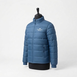 Dernier design de veste matelassée en toile pour homme, coupe-vent, décontractée, hiver, prix d'usine - Product Image 4