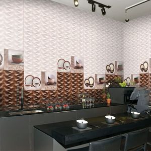 Azulejo de Pared Cerámico Blanco Brillante 300x600, Diseño Minimalista para Interiores de Oficina Modernos y Aplicaciones Comerciales - Product Image 3