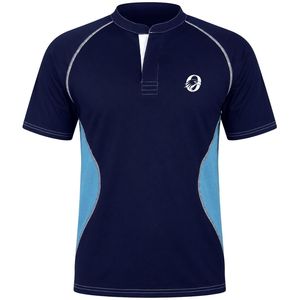 Maillot de rugby bleu marine pour femme, manches courtes, uniforme d'équipe, tenue de sport, entraînement, match, vêtements de sport en plein air - Product Image 1