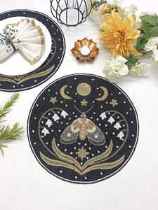 Napperons de table élégants et luxueux, brodés de perles, faits à la main, pour salle à manger, restaurant, hôtel et événements spéciaux - Product Image 3