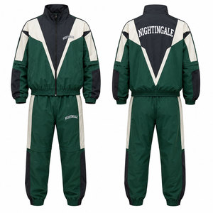 Nightingale Sports Windbreaker Jogger Set Men Custom logo <b>Wind</b> <b>Breaker</b> Jacket Sets Two Piece Set Windbreaker Tracksuits - Product Image 3