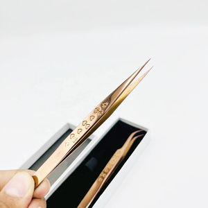 Pinces isolantes pour extensions de cils, outils de salon, pinces courbées pour extensions de cils volume, pinces droites pour extensions de cils - Product Image 2