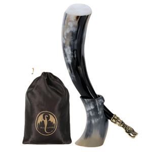 Cuerno Vikingo para Beber, Hecho a Mano con Materiales Orgánicos, Estilo Animal, Ecológico, Regalo de Navidad - Product Image 1