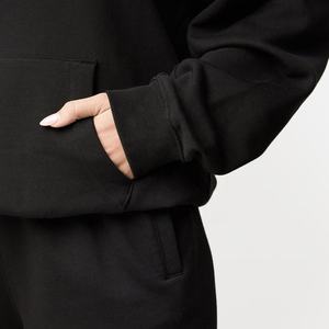 Sudadera con capucha extragrande de algodón 100% personalizada, transpirable, con cremallera, estilo urbano para mujer en invierno - Product Image 6