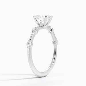 Anillo de Compromiso BOJ Ring 010, Corte Ovalado, Plata 925, Aimee, Halo Oculto, Diamante de 2ct, Color D, VVS1, Moissanita, Certificado GRA - Product Image 2