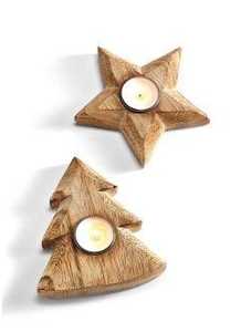 Décoration d'arbre en bois moderne artisanale, écologique, taille personnalisable, forme de cône traditionnelle, grain de bois naturel, ornement de Noël - Product Image 6