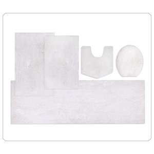 Juego de Alfombras de Baño de Microfibra Personalizadas de 5 Piezas, Alfombrillas de Baño Ultra Suaves, Antideslizantes con Respaldo de Goma, Absorbentes de Agua - Product Image 1