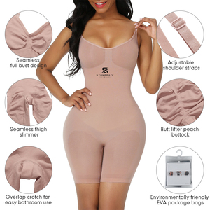 OEM ODM <b>Women's</b> Plus Size Shaping Bodysuit with Adjustable Front Hooks Firm Control and Comfortable Stretch Fabric Supplier 2026 - Product Image 4
