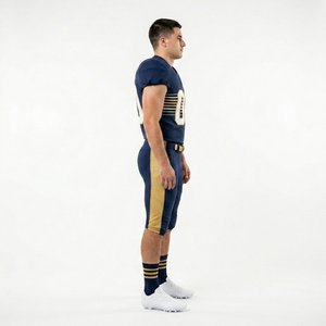 Uniforme de football américain imprimé sur mesure, haute densité, contrôle de l'humidité, 100% polyester avec service de personnalisation du logo et du numéro - Product Image 3