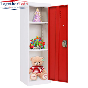 <span class=keywords><strong>Armadio</strong></span> Metallico Multiuso per Organizzazione Vestiti Bambini, Armadietto in Acciaio per Stoccaggio all'Ingrosso - Product Image 1