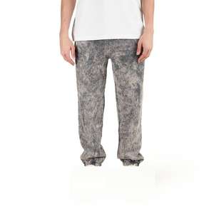 Pantalones Jogger de Felpa 100% Algodón con Lavado Ácido y Logotipo Personalizado, Diseño Nuevo, para Hombre, Tallas Grandes, Cintura Media, Corte Acampanado con Cordón Ajustable - Product Image 6