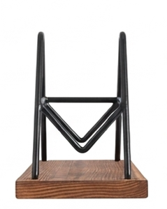 Porta Servilletas en Hierro con Recubrimiento en Polvo Negro y Madera, Ideal para Uso en Hoteles y Restaurantes, Accesorio de Mesa - Product Image 4