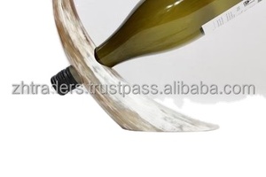 Porte-bouteille de vin en corne de buffle naturelle, écologique, fait main et luxueux - Product Image 5